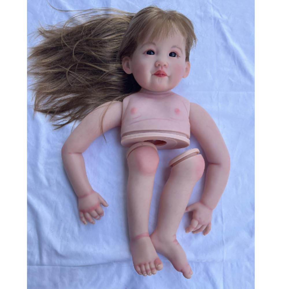 Amazon | Meeler リボーンドール 75cmリアルな茶色の髪の女の子